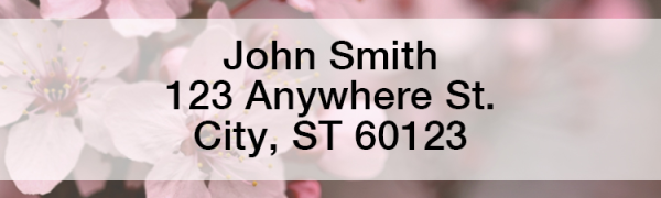 Blossoming Cherry Address Labels  | LBNATC-19