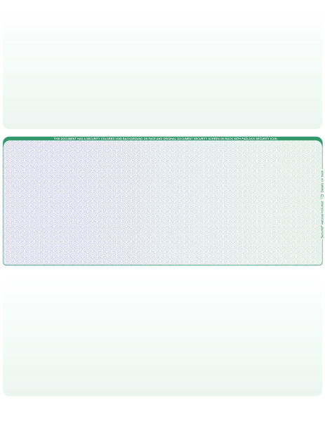 Blue Green Blank Middle Laser Checks | LMC-BLA-BG