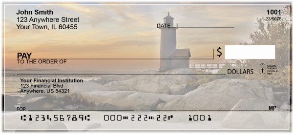 Lighthouses Scenic Views Personal Checks | SCE-81