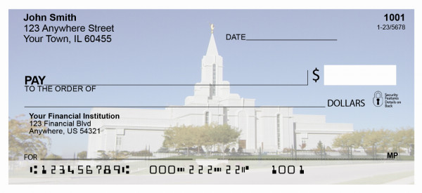 Bountiful Temple Personal Checks | TEM-03