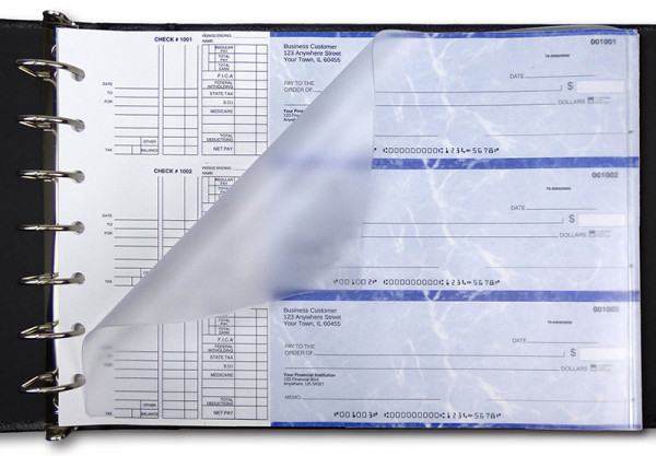 Frosted Business Check Divider | VCP-02